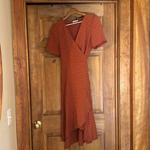 Women’s summer midi wrap dress